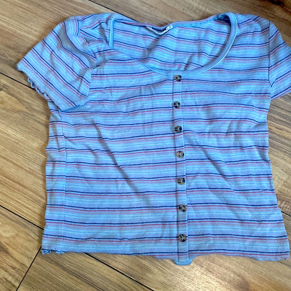 Tight colorful crop top